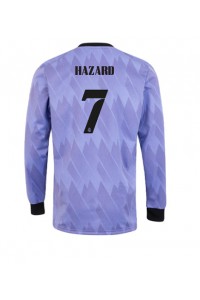 Real Madrid Eden Hazard #7 Fotballdrakt Borte Klær 2022-23 Lange ermer